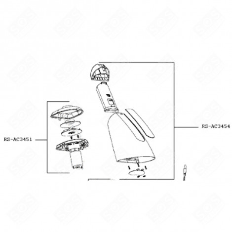 MOTOR (BEZUG RS-AC3451) STAUBSAUGER - RS-AC3451
