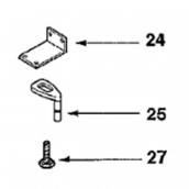 Oberste Scharnier (Kennzeichnung 24)