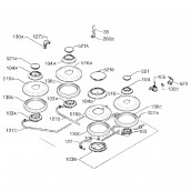 Hilfsbrennerrohr links (Kennzeichnung 127c)