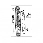 Hälfte des hinteren Gehäuses