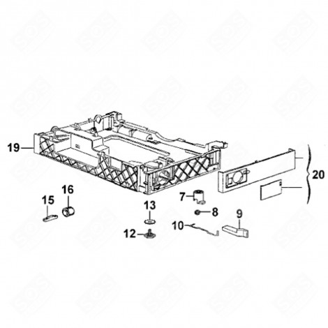 FLACHE UNTERLEGSCHEIBE ORIGINAL (KENNZEICHEN 13) WASCHMASCHINE - 3422100101