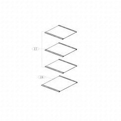 Fachboden, Gefrierteil (Referenz 18) 300X207,7 mm