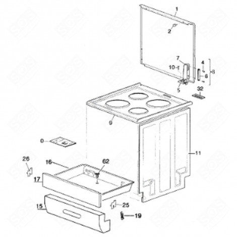 SCHUBLADE (REFERENZ 16) BACKOFEN, KÜCHENHERD - 6027863056