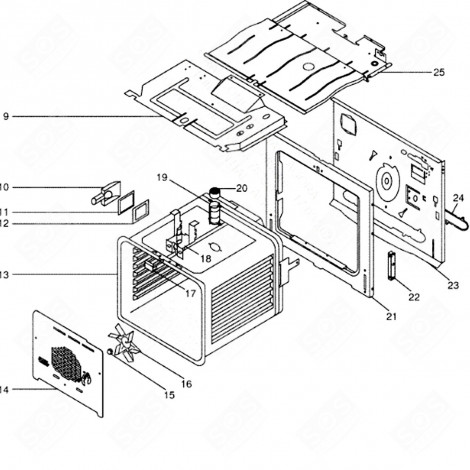 SCHRAUBE (KENNZEICHNUNG 14) BACKOFEN, KÜCHENHERD - C00135233