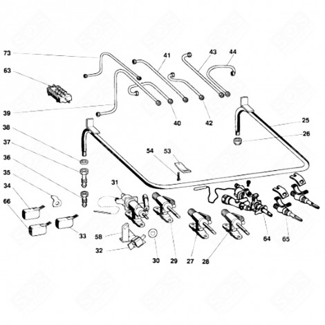 SCHRAUBE (KENNZEICHNUNG 54) BACKOFEN, KÜCHENHERD - C00090205