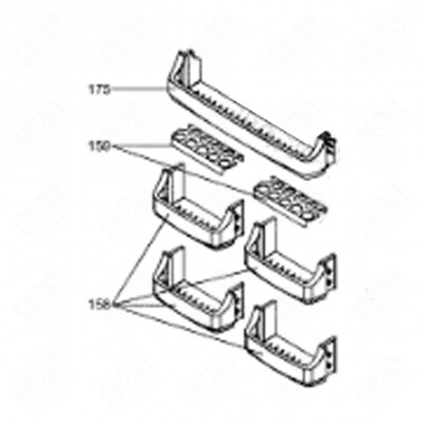 EIERBOX (KENNZEICHEN 158) KÜHLSCHRANK, GEFRIERSCHRANK - 46X1953