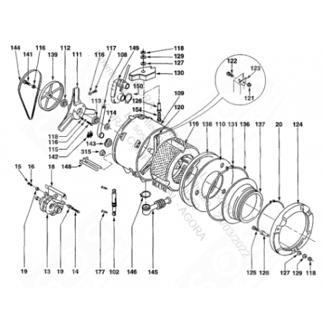 KREUZSTANGE (KENNZEICHNUNG 111) WASCHMASCHINE - 55X5216