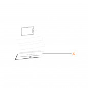 Glas-Bedienblende Ref. 22