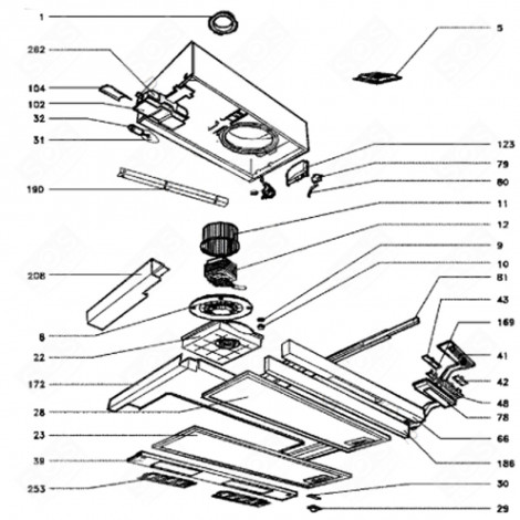 FRONTON (KENNUNG 186) DUNSTABZUGSHAUBE - 95X6137