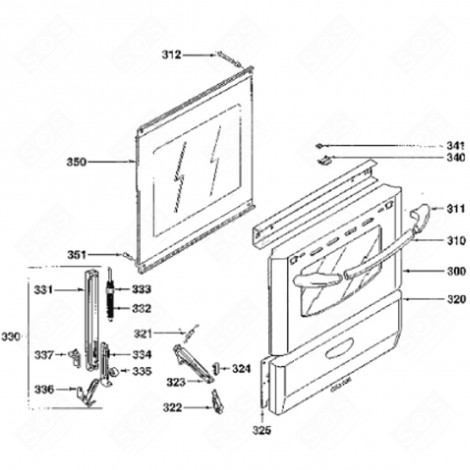 TÜRFASSADE (KENNZEICHEN 320) BACKOFEN, KÜCHENHERD - 76X3462