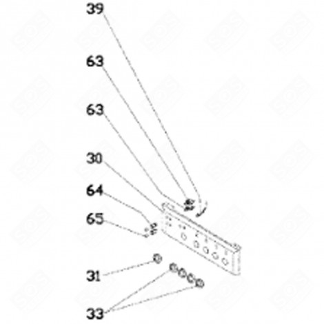 PANEL (KENNZEICHEN 30) BACKOFEN, KÜCHENHERD - 95X3096