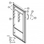 Kühlschranktür komplett (Kennzeichen 155)
