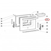 Äußere Scheibe (Kennzeichnung 22) 494X413 mm