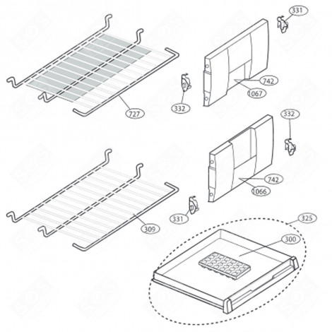 ABLAGE, REGAL (KENNUNG 309) KÜHLSCHRANK, GEFRIERSCHRANK - 4883980200