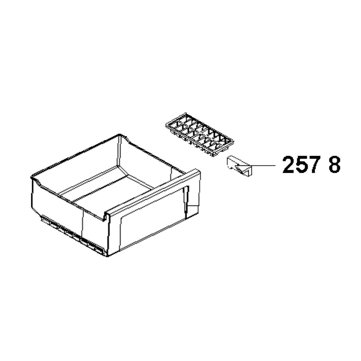 Gleitstück, original WHIRLPOOL 481246818386