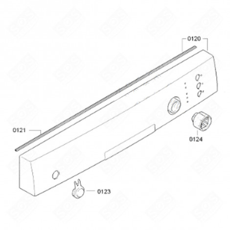 BEDIENFELD (KENNZEICHEN 120) GESCHIRRSPÜLER, SPÜLMASCHINE - 00742672