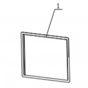 Schwarze Gefriertür-Dichtung