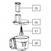 Plastik-Schüsselabdeckung (Referenz 16)