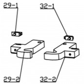 Scharnierabdeckung (Kennzeichen 32-2)