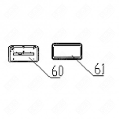 LAMPENABDECKUNG (REFERENZ 60) KÜHLSCHRANK, GEFRIERSCHRANK - FR000260