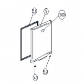 Tür Dichtung Kühlschrank (Kennzeichnung 5.1)