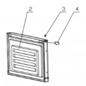 Gefrierfachtür (Kennzeichnung 2)
