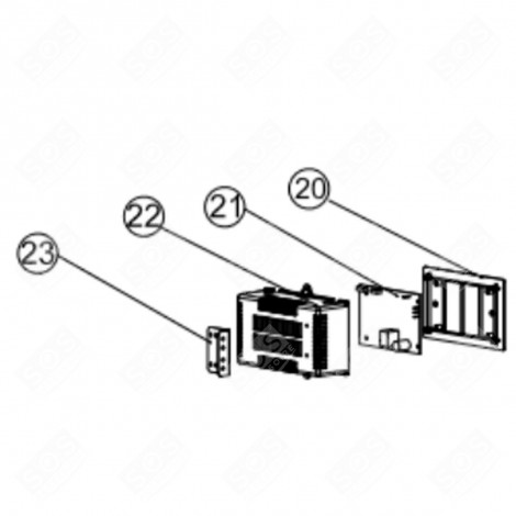 STEUERUNGSKARTE (KENNZEICHNUNG 21) KÜHLSCHRANK, GEFRIERSCHRANK - FR007014