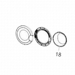 Bullaugenglas (Kennzeichen 18)