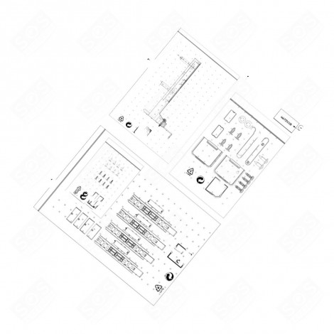 KIT COMPLET INSTALLATION FACADE KÜHLSCHRANK, GEFRIERSCHRANK - 4669070100