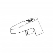 Halber Oberteil-Gehäuse grau