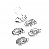 Form für 4 + Ausstecher