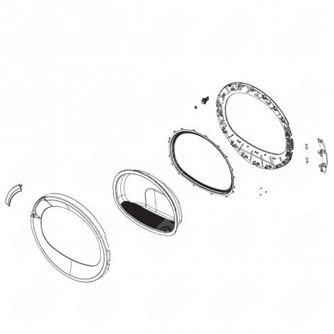 TÜR (KOMPLETT) WÄSCHETROCKNER - 2985430200