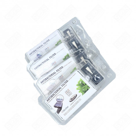 SET MIT 4 ANTIBAKTERIELLEN FILTERN MICROBAN ORIGINAL KÜHLSCHRANK, GEFRIERSCHRANK - 481248048172