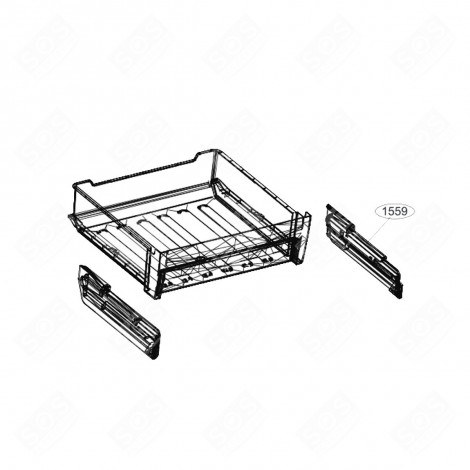 BIOFRESH SCHUBLADE-SCHIENE RECHTS (KENNZEICHNUNG 1559) KÜHLSCHRANK, GEFRIERSCHRANK - 4873530100