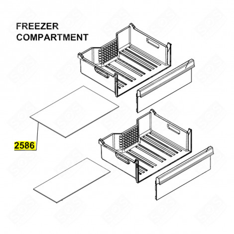 GEFRIERFACH-REGAL (KENNZEICHNUNG 2586) KÜHLSCHRANK, GEFRIERSCHRANK - 4638310200