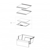 Originales Unterfach-Regal (Kennzeichnung 5) 498X410 mm