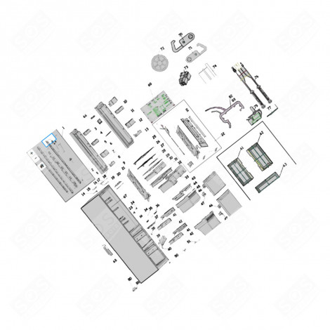 KENNUNG 60-PLATINE KÜHLSCHRANK, GEFRIERSCHRANK - 1988053, 40040204