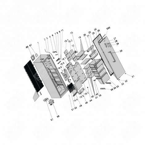 EDELSTAHLGRIFF MIT REFERENZ 30 KÜHLSCHRANK, GEFRIERSCHRANK - 1057492, 53041604