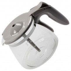 Kaffeekanne  mit Deckel grau