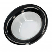 Komplette schwarze Türluke