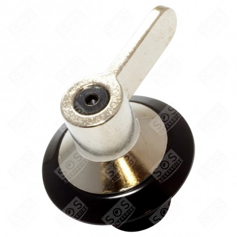 BEDIENKNOPF AUS EDELSTAHL (SCHWARZ) BACKOFEN, KÜCHENHERD - 694975086