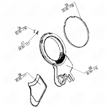 REIBUNGSPAD NR. 56 WÄSCHETROCKNER - 301213000801, 301213000801
