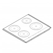 Glaskeramik-Oberfläche