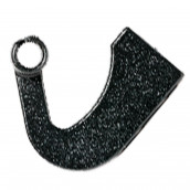 Oberteil Scharnierabdeckung Schwarz Matt