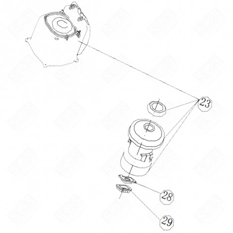 ORIGINAL-MOTOR (KENNZEICHEN 23) STAUBSAUGER - 4055189627