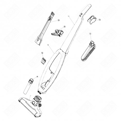GRIFFKÖRPER INDIGO (KENNZEICHNUNG 1A) ORIGINAL STAUBSAUGER - 140197783180