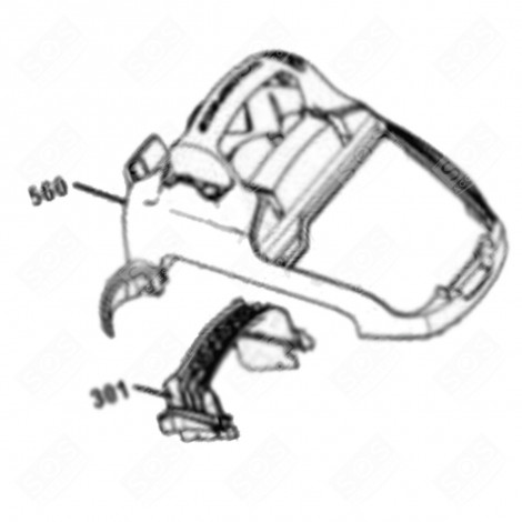 ORIGINALGRIFF WEISS (KENNZEICHEN NR. 301) STAUBSAUGER - 1181510031