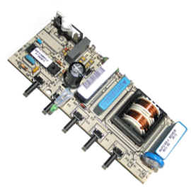 Eine defekte elektronische Platine