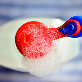 Ein falsches Spülmittel