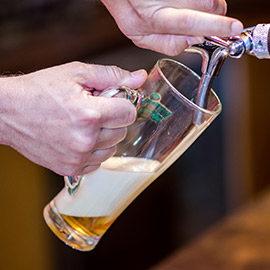 Das Bierfass ist nicht ausreichend gekühlt